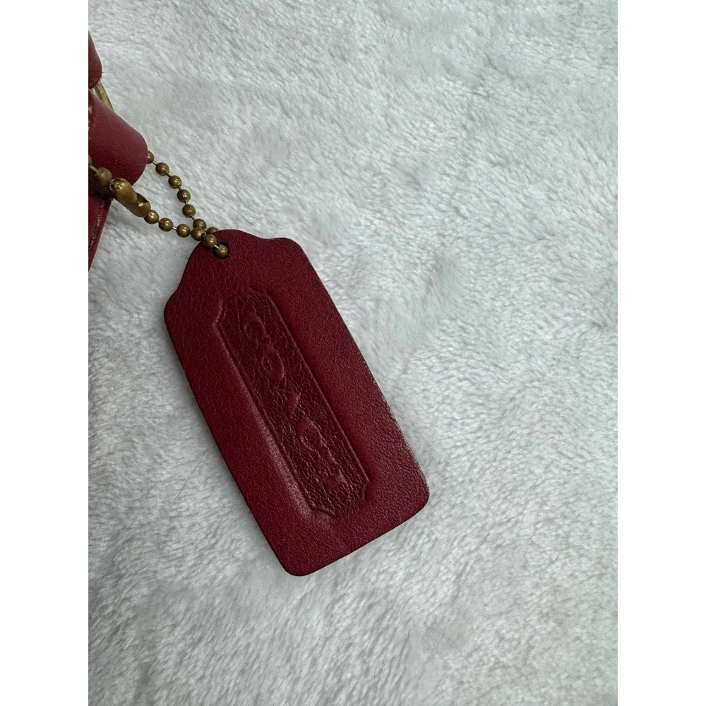 Coach Legacy‎ 9592 Flap Crossbody Bag Women's Red Leather Messenger Handbag